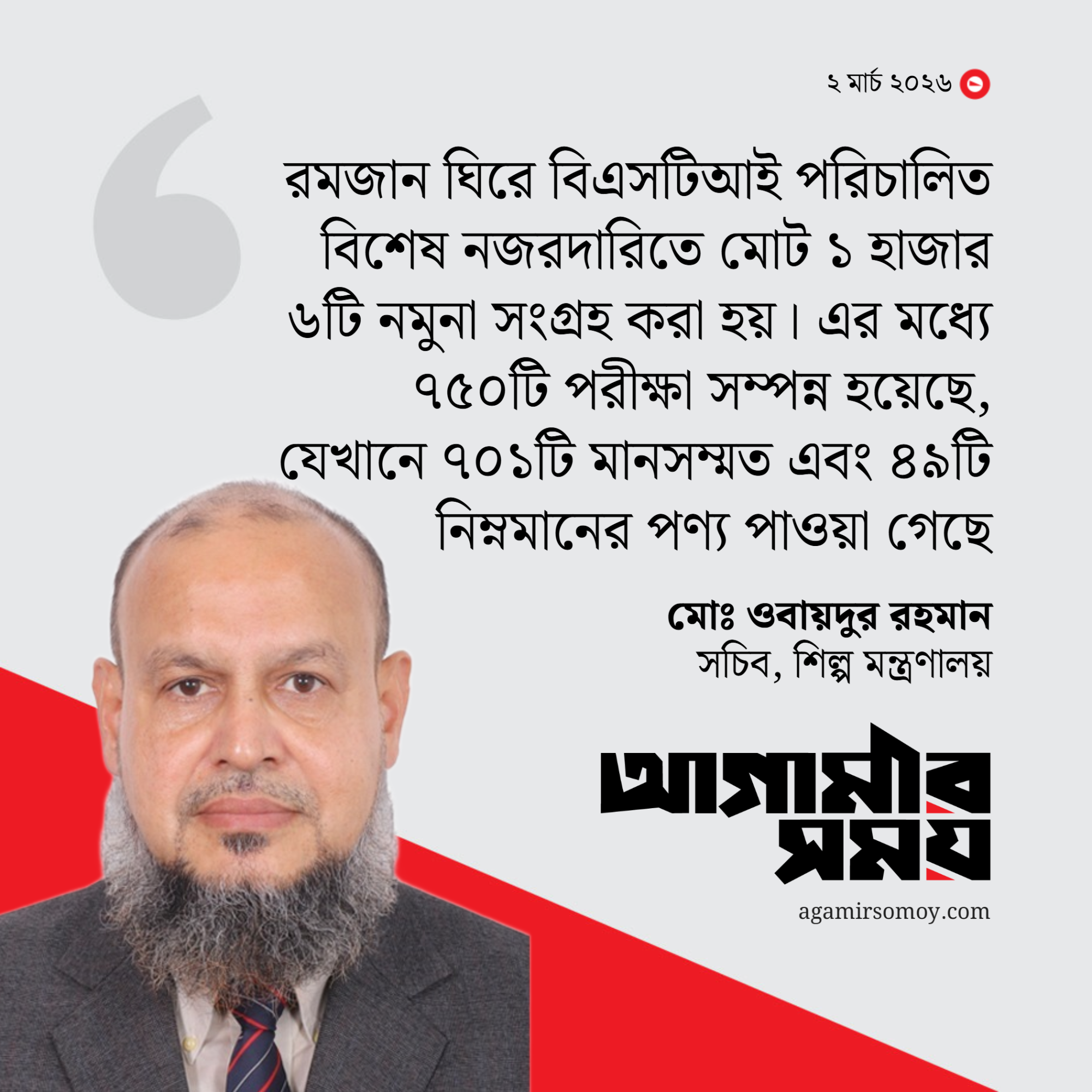 নিম্নমানের পণ্য উৎপাদনকারী ৪৯ প্রতিষ্ঠানকে বিএসটিআইএর জরিমানা