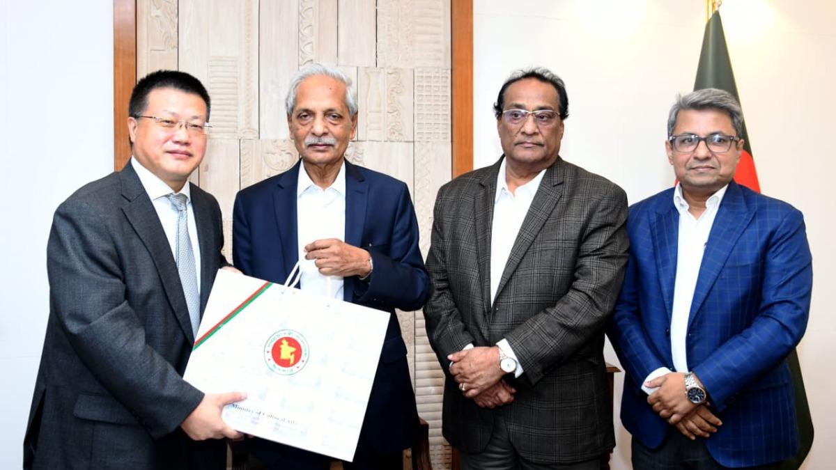 সংস্কৃতি মন্ত্রী-প্রতিমন্ত্রীর সঙ্গে চীনা রাষ্ট্রদূতের সাক্ষাৎ