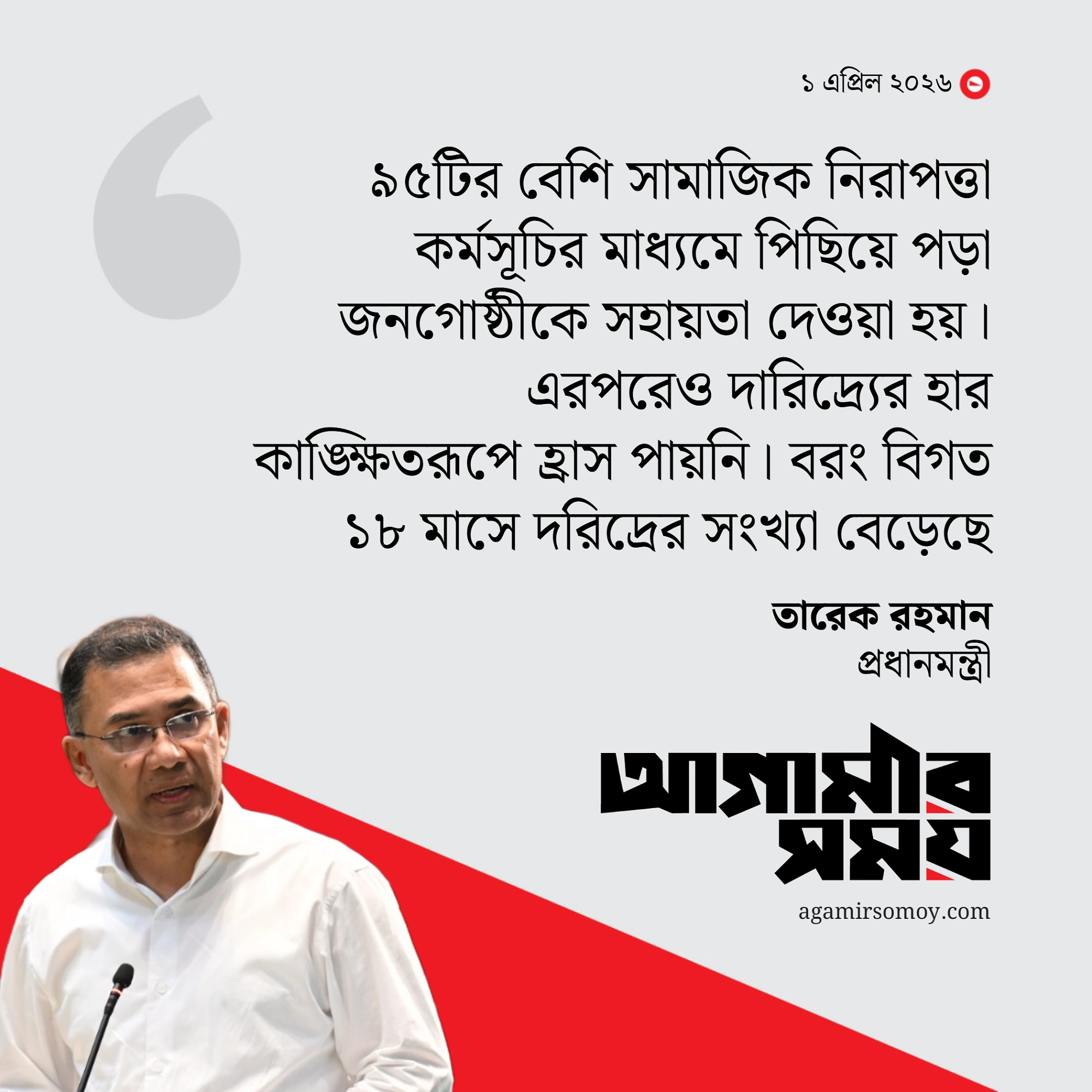 অন্তর্বর্তী সরকারের সময় দারিদ্র্য বেড়েছে