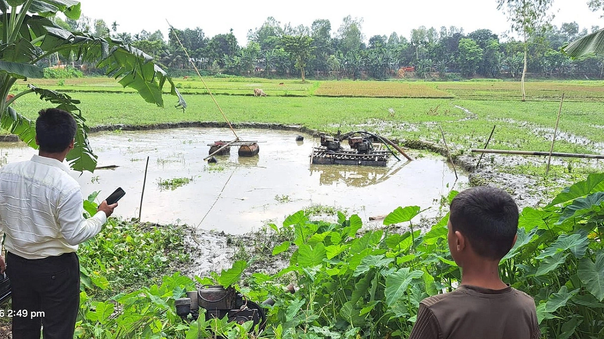 অবৈধভাবে বালু উত্তোলন, ৫০ হাজার টাকা জরিমানা