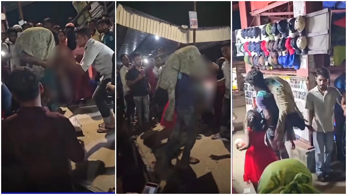 স্ত্রী কাঁধে, সন্তান হাতে— উৎসবের রঙ মিশে গেল কান্নায়