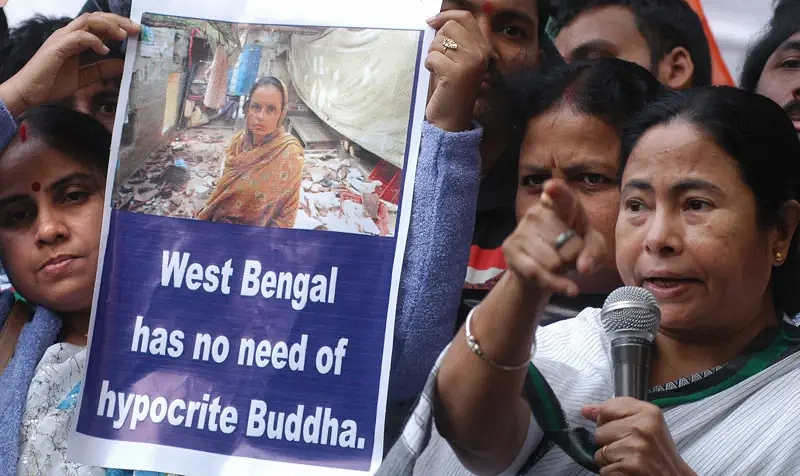 সিঙ্গুর ও নন্দীগ্রাম আন্দোলনের সময় মমতা ব্যানার্জী, ২০০৮