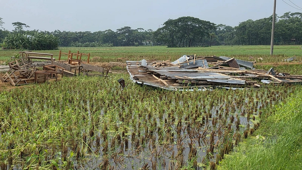 ভোলায় হঠাৎ ঝড়ে ঘরবাড়ি বিধ্বস্ত, বিদ্যুৎ বিচ্ছিন্ন