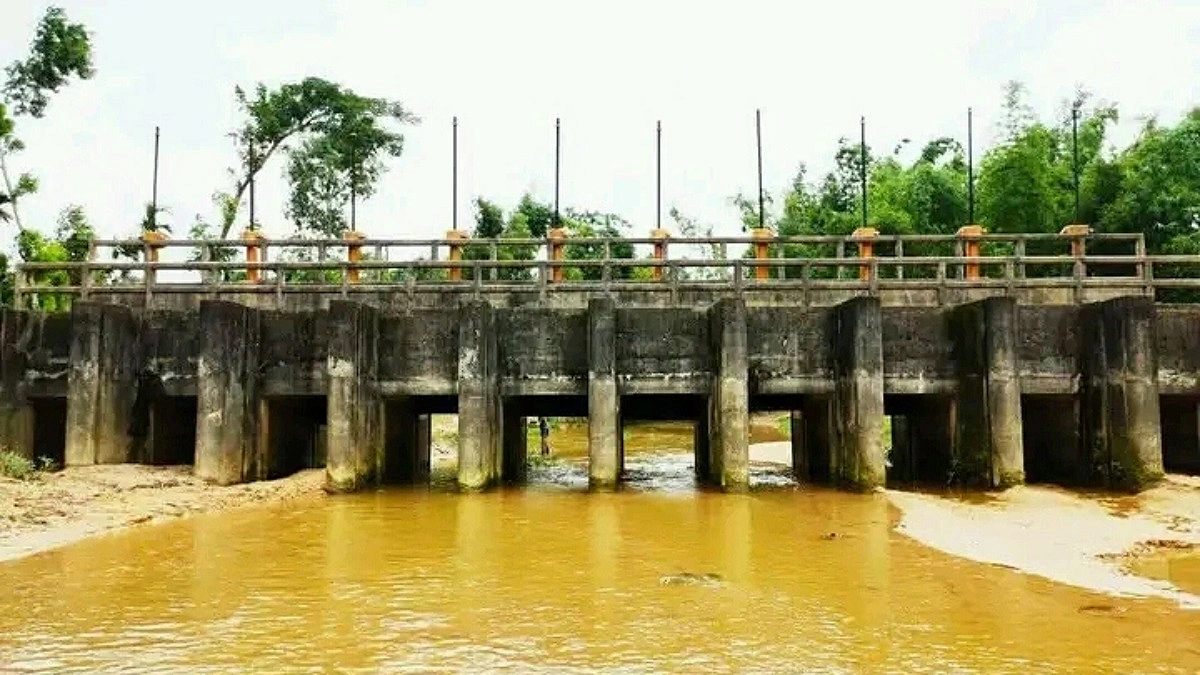 বড়ছড়া থেকে সিলিকা বালু উত্তোলন বন্ধ রাখার দাবিতে মানববন্ধন