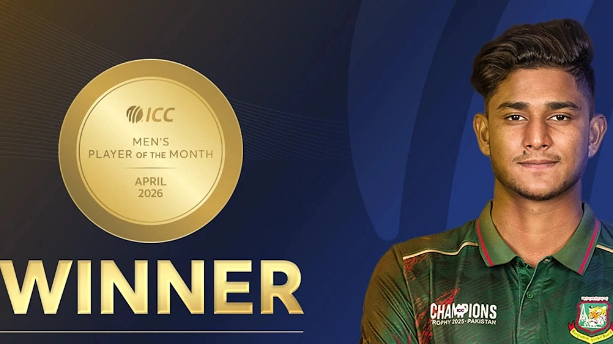 আইসিসি মাসের সেরা পুরস্কার জিতলেন নাহিদ রানা