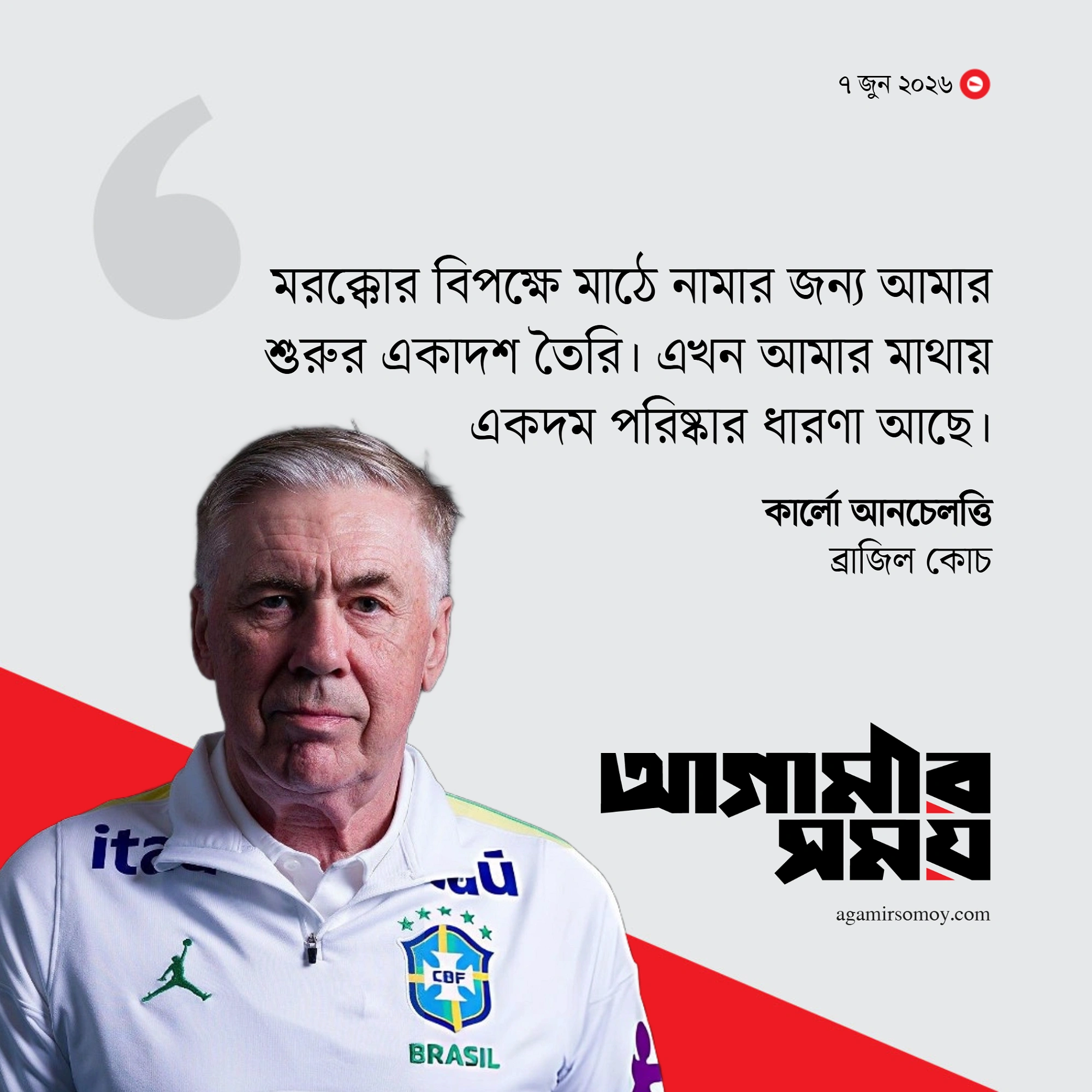 শুরুর একাদশ চূড়ান্ত করে ফেলেছেন আনচেলত্তি