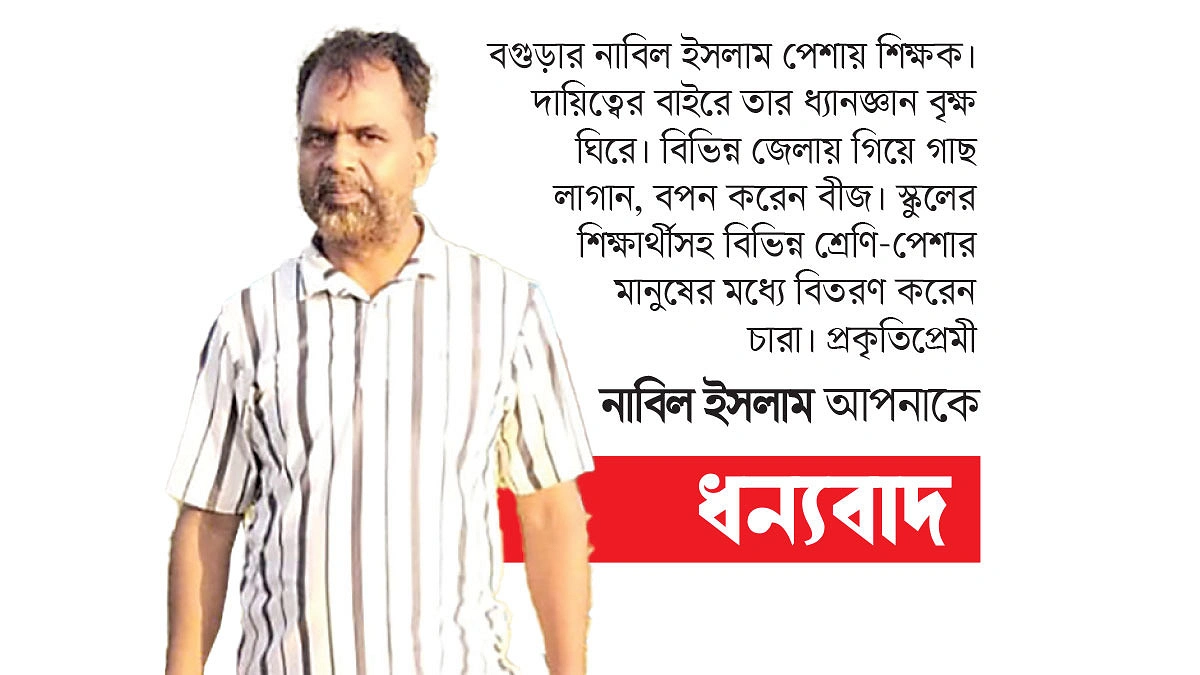 জেলায় জেলায় ঘুরে গাছ লাগান নাবিল