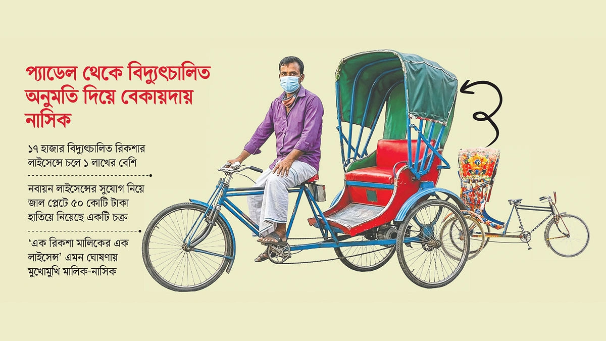 রিকশা  বাড়ে রকেট গতিতে