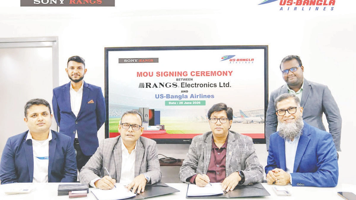 ইউএস বাংলার সঙ্গে র‌্যাংগস ইলেকট্রনিকসের সমঝোতা চুক্তি
