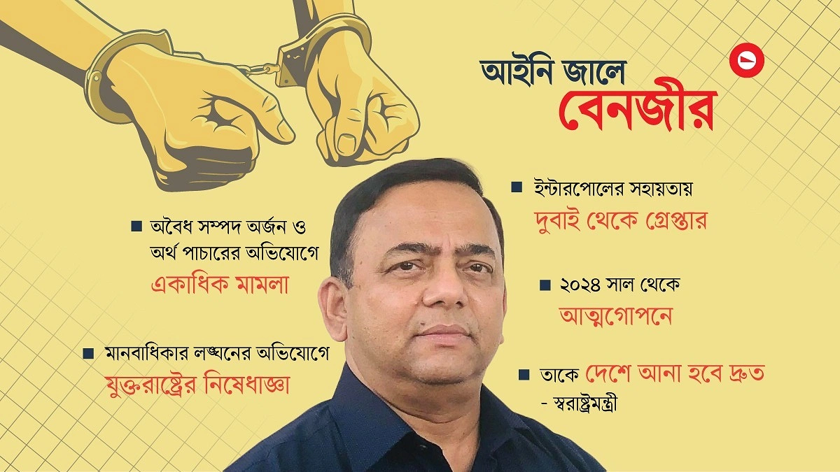 সাবেক আইজিপি বেনজীর আহমেদ দুবাইয়ে গ্রেপ্তার