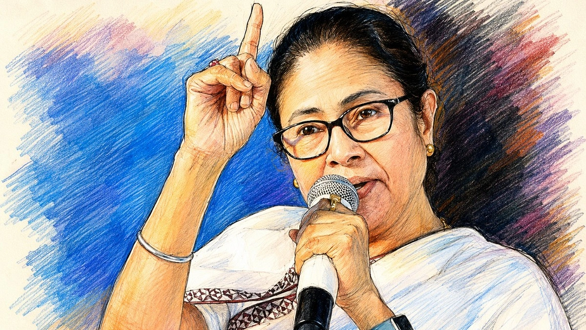 রইদে লুকানো প্রতীক বনাম মমতা ব্যানার্জির বিস্ফোরণ