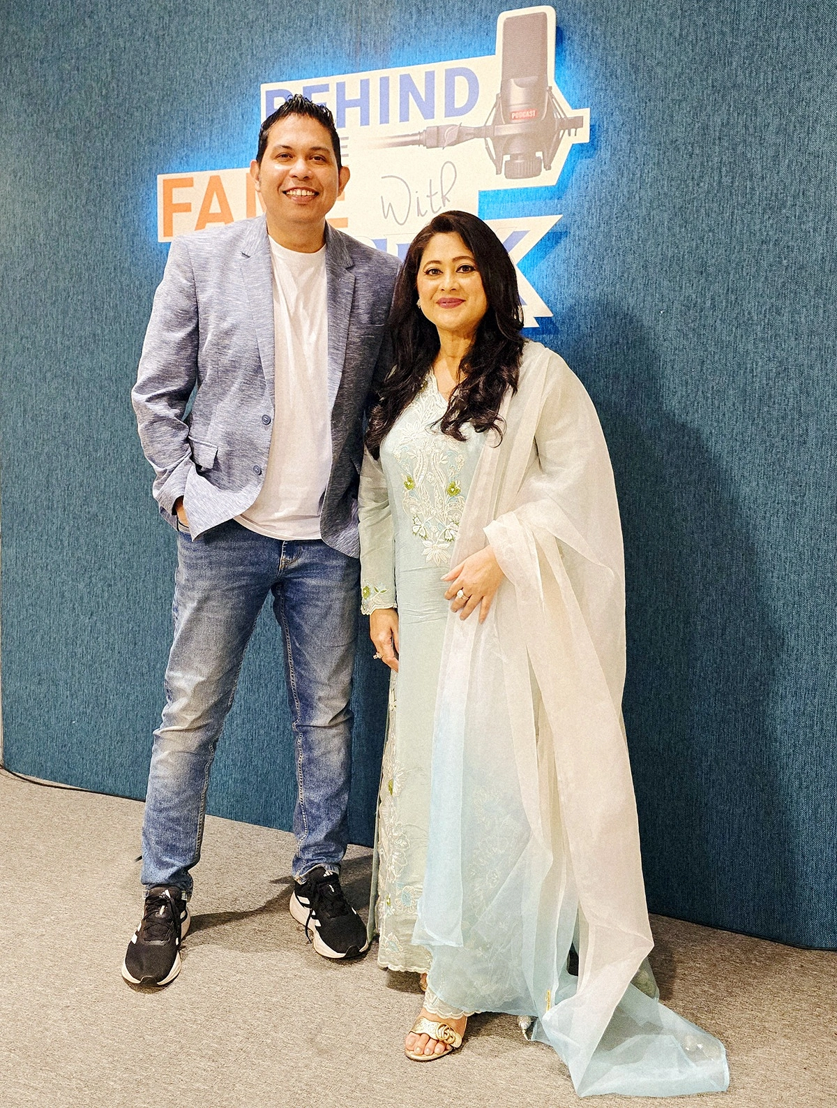 রুম্মান রশীদ খান ও সুমাইয়া শিমু । ছবি: মাছরাঙা টেলিভিশন