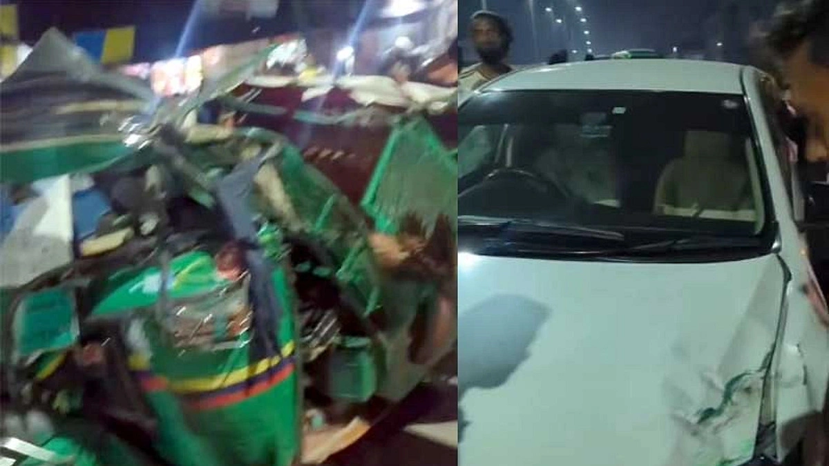 অটোরিকশায় প্রাইভেট কারের ধাক্কা, প্রাণ গেল শিশুর