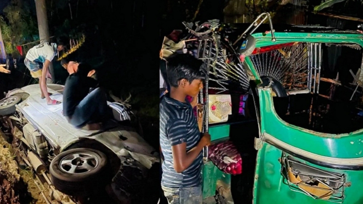 অটোরিকশা-মাইক্রোবাসের সংঘর্ষে ৮ ডিবি সদস্যসহ আহত ৯