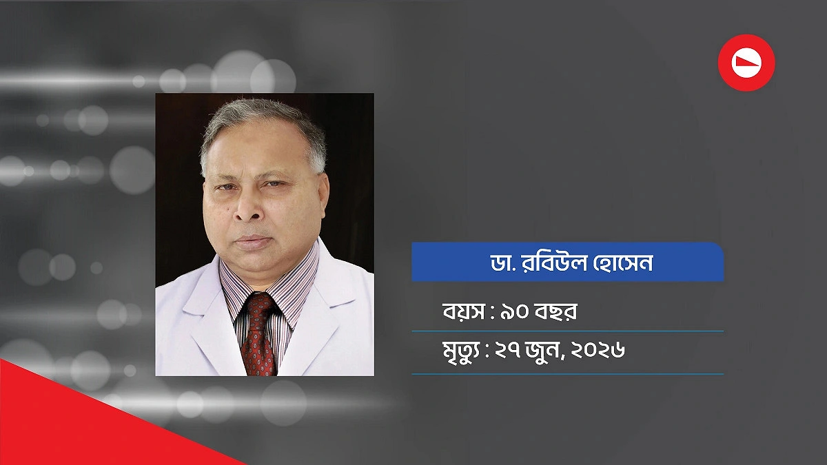 প্রখ্যাত চক্ষুচিকিৎসক ডা. রবিউল আর নেই