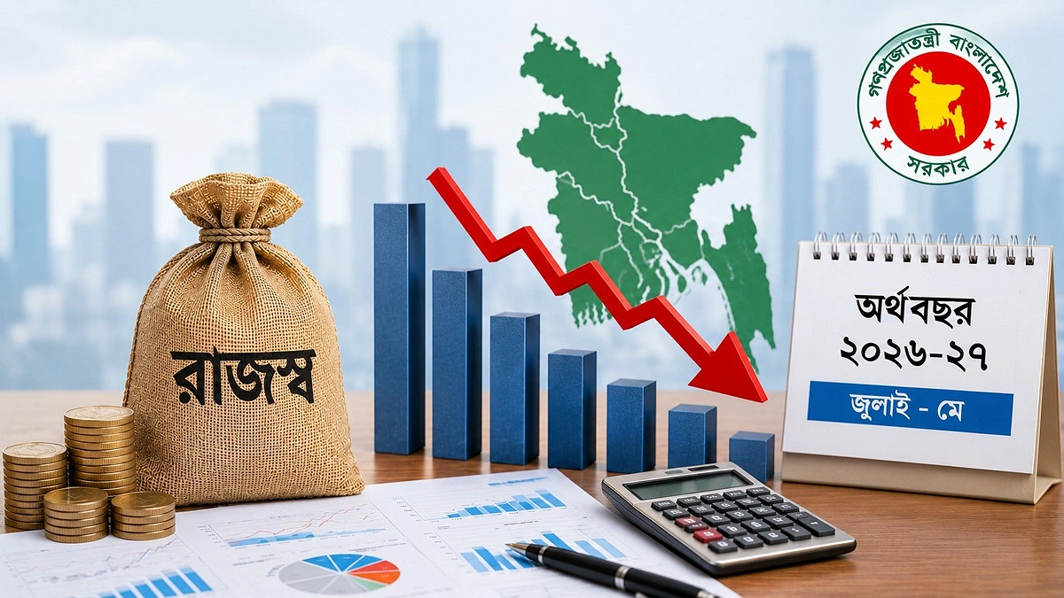 ১১ মাসে রাজস্ব ঘাটতি প্রায় সাড়ে ৮১ হাজার কোটি