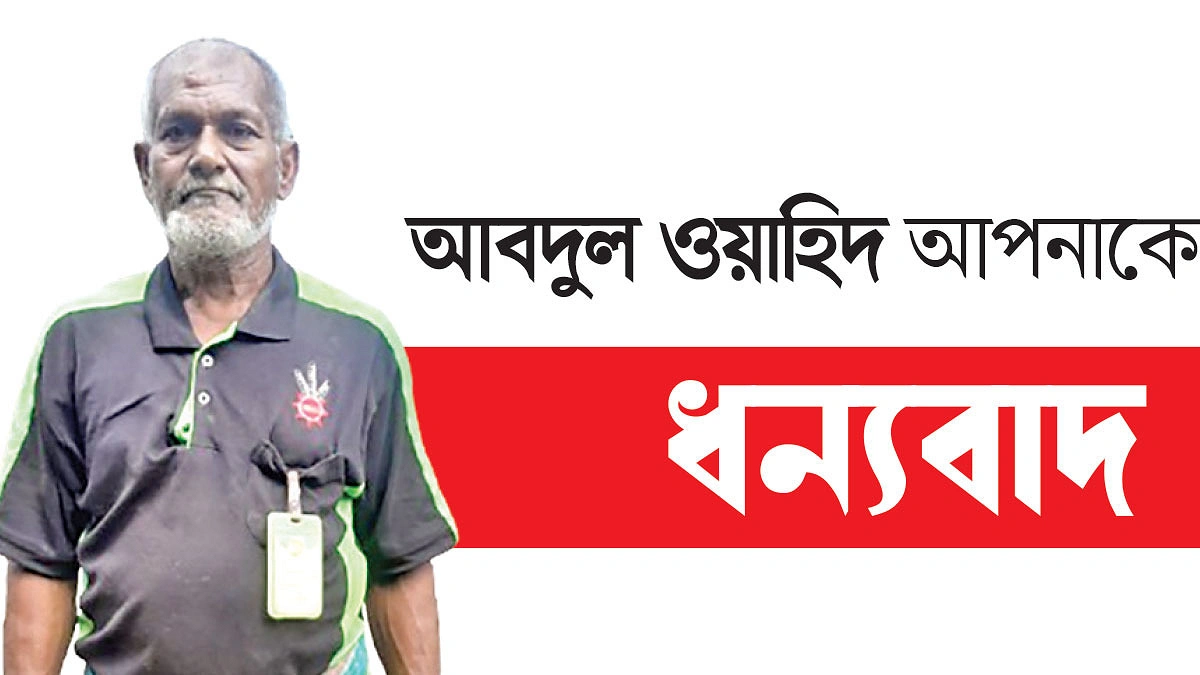 গাছ থেকে পেরেক তোলেন ওয়াহিদ