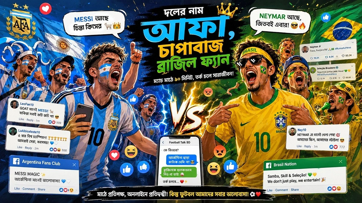 ‘দলের নাম আফা, চাপাবাজ ব্রাজিল ফ্যান’