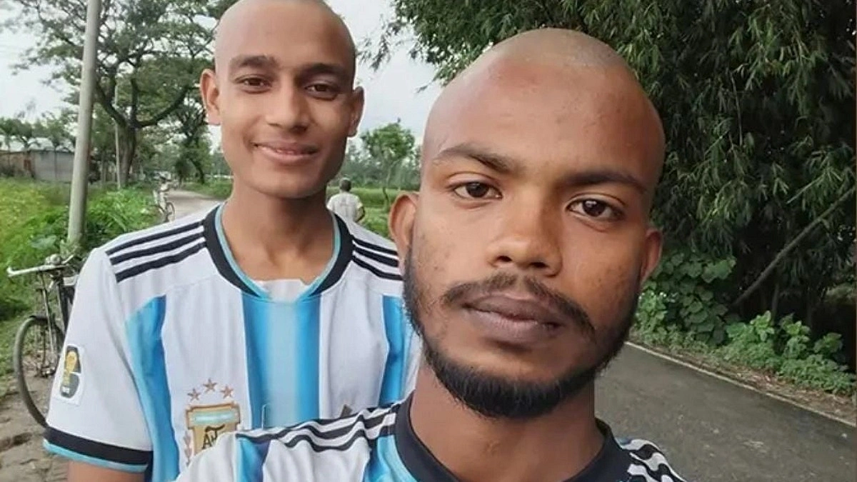 আর্জেন্টিনার হারে মাথা ন্যাড়া করে সমর্থন ছাড়লেন ২ যুবক
