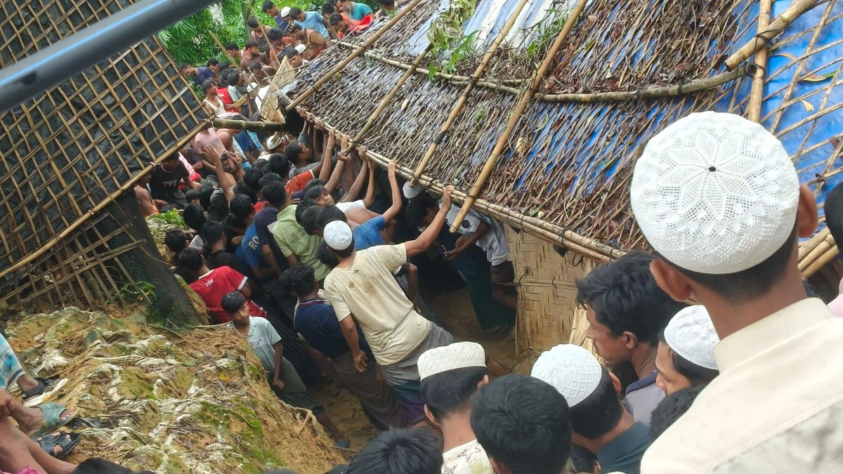 রোহিঙ্গা ক্যাম্পে পাহাড়ধস: নিহত বেড়ে ৮