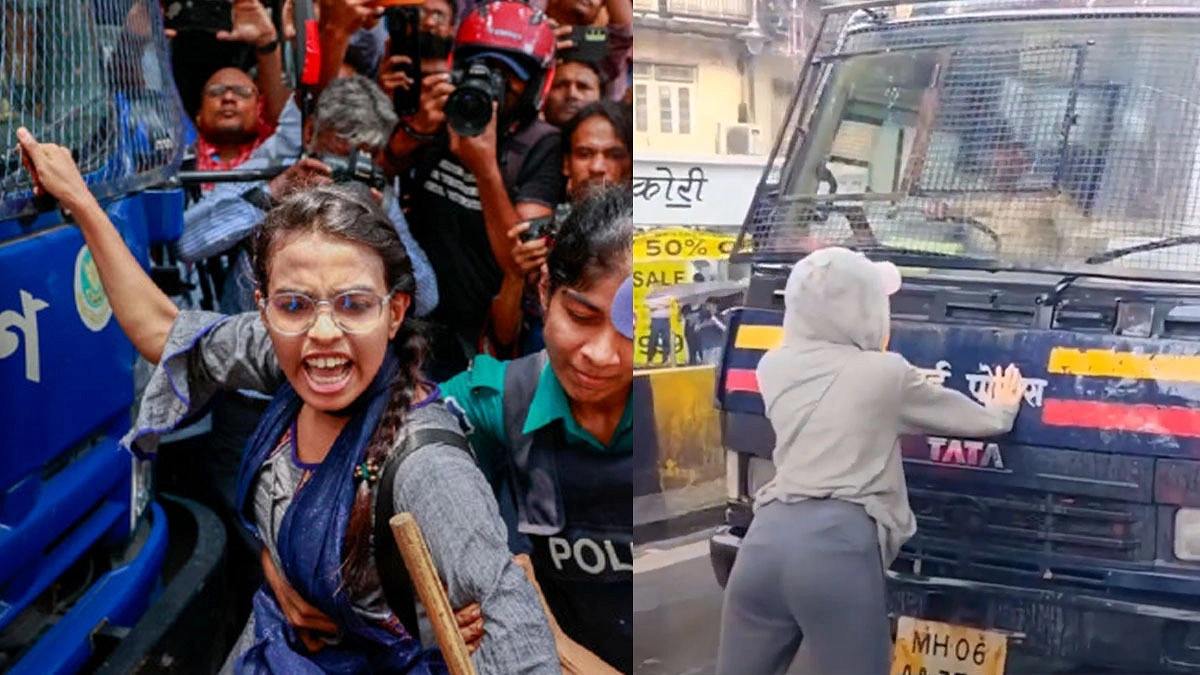মুম্বাইয়ে পুলিশের গাড়ি আটকানো রিয়া যেন জুলাইয়ে নুসরাতের প্রতিচ্ছবি