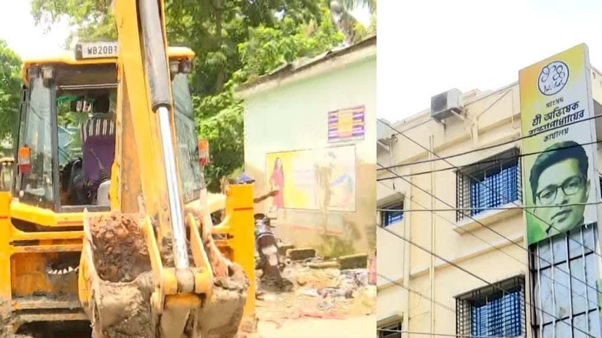 অভিষেকের কার্যালয়ে বুলডোজার অভিযান, ভাঙা হলো বিতর্কিত কাঠামো