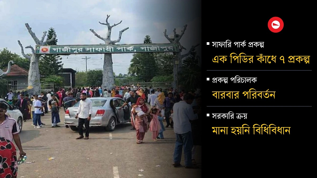 খেয়ালখুশিমতো বাস্তবায়ন হচ্ছে সাফারি পার্ক প্রকল্প!
