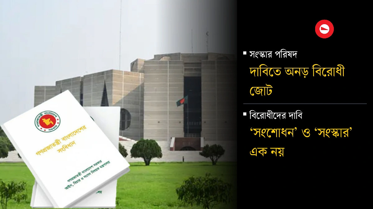 সংবিধান নিয়ে মুখোমুখি সরকার-বিরোধী দল