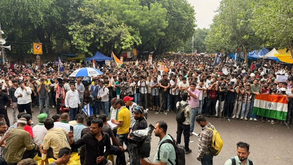 শিক্ষামন্ত্রীর পদত্যাগের দাবিতে যন্তর মন্তরে ফের জমায়েত, দিল্লিতে কড়া নিরাপত্তা