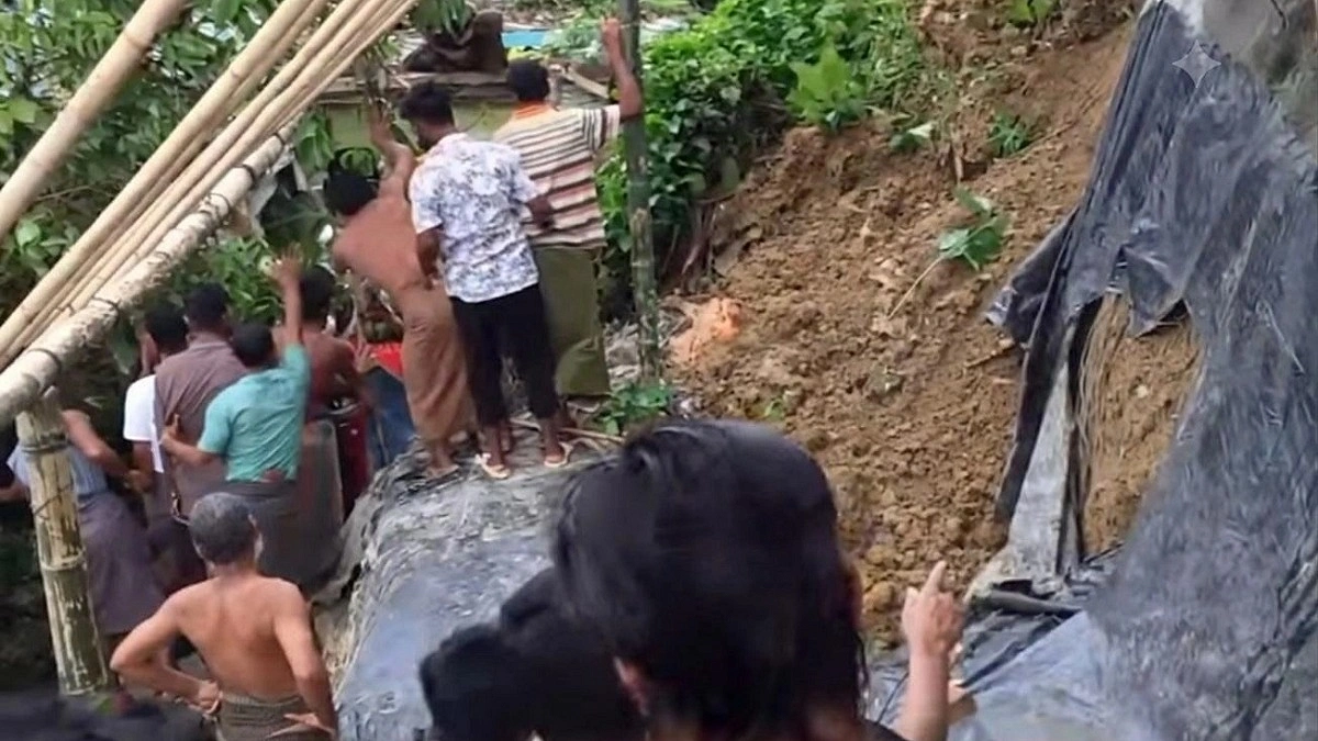 রোহিঙ্গা ক্যাম্পে পাহাড়ধসে প্রাণ গেল তরুণীর