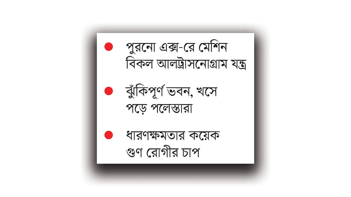 গলাচিপা স্বাস্থ্যকেন্দ্রের ‘স্বাস্থ্য’ ভালো নেই