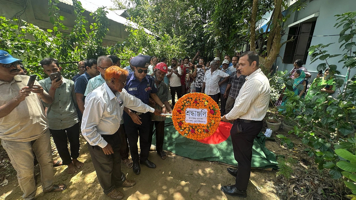 মুক্তিযোদ্ধা ভাস্করানন্দকে রাষ্ট্রীয় মর্যাদায় শেষ শ্রদ্ধা