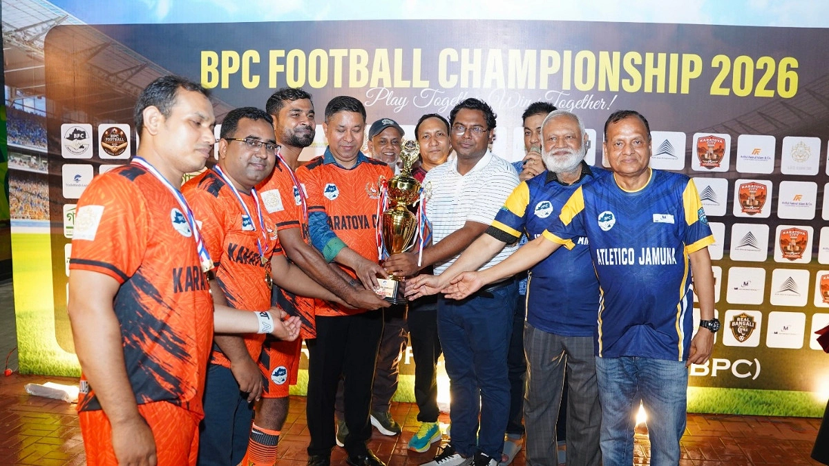 বগুড়া প্রফেশনালস’ ক্লাবের উদ্যোগে বিপিসি ফুটবল চ্যাম্পিয়নশিপ জিতল করতোয়া সিটি