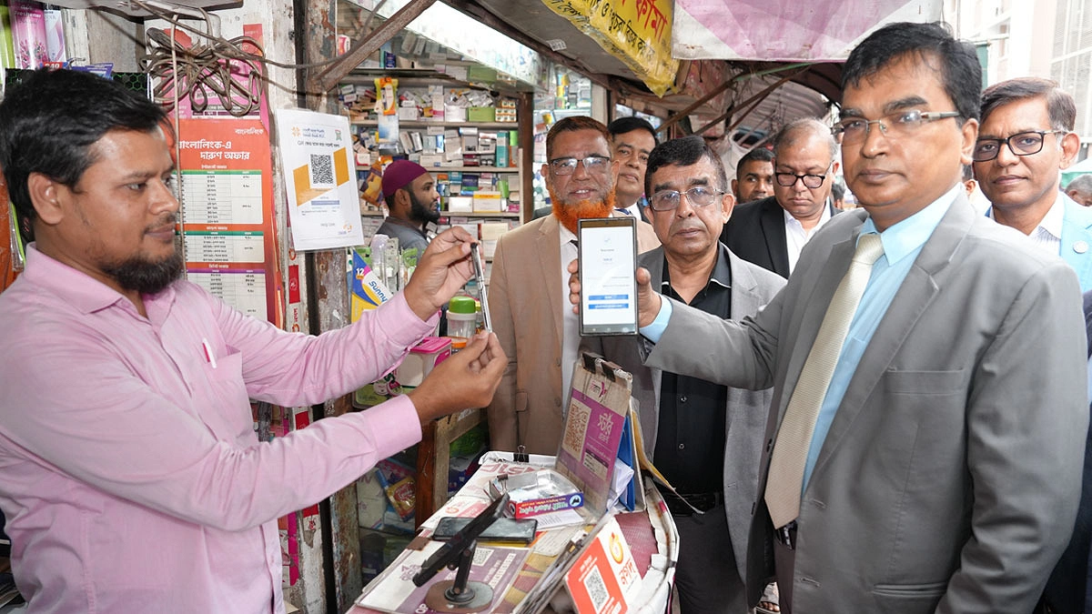 বাংলা কিউআরের প্রচারে সোনালী ব্যাংক