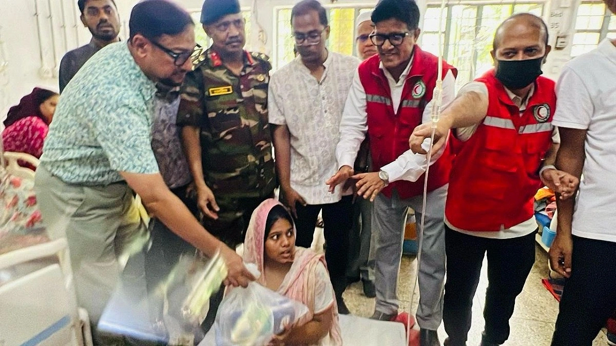 হামে আক্রান্ত ২০০ পরিবারকে আর্থিক সহায়তা