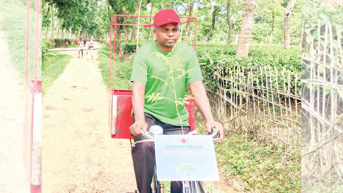 অভাবেও সবুজ দেশ গড়ছেন বিষ্ণু হাজরা