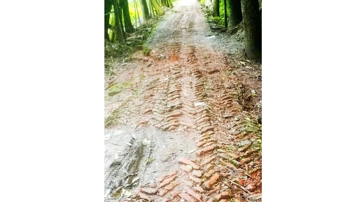 ২১ বছরেও পাকা হয়নি সড়ক, দুর্ভোগে হাজারো মানুষ